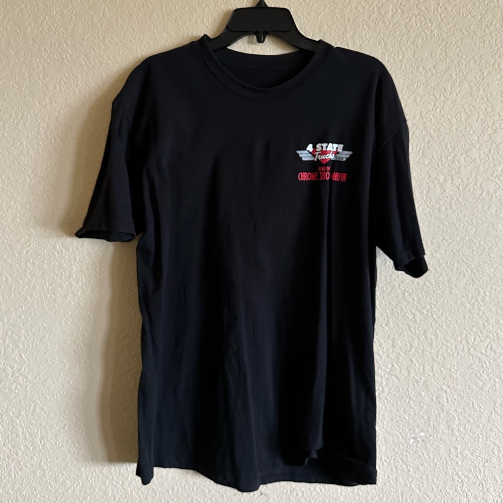 4 state trucks large black men’s Tshirt